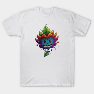 Cartoon rainbow leaf T-Shirt